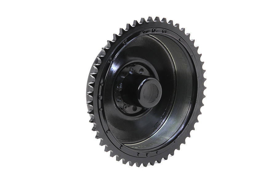 V-Twin #19137B - Rear Mechanical Brake Drum Black