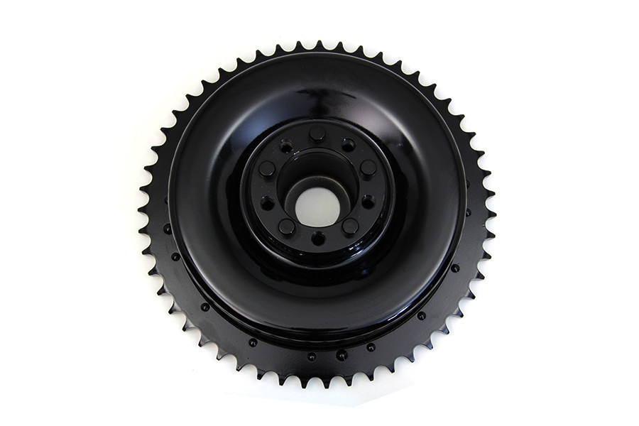 V-Twin #19137B - Rear Mechanical Brake Drum Black