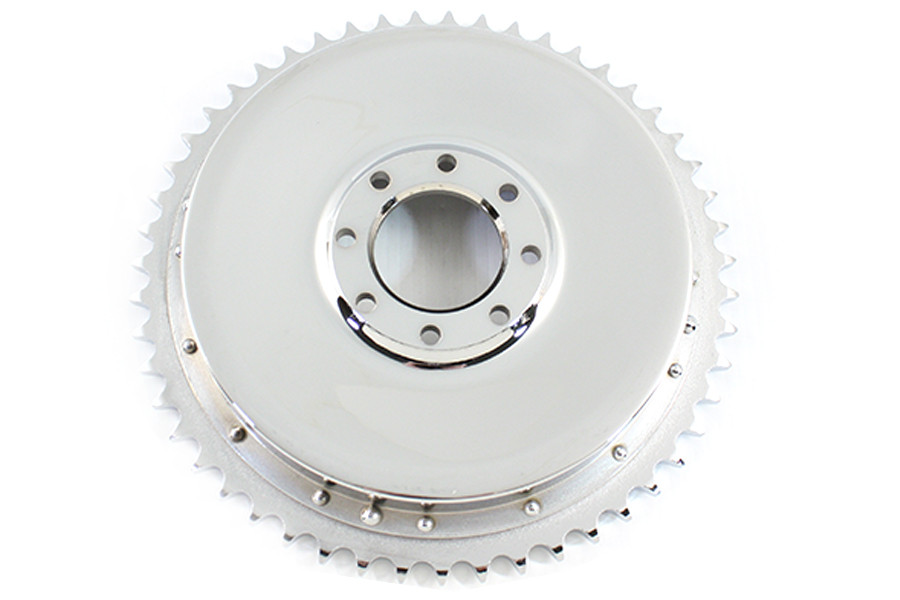 V-Twin #01000 - Rear Brake Drum Chrome