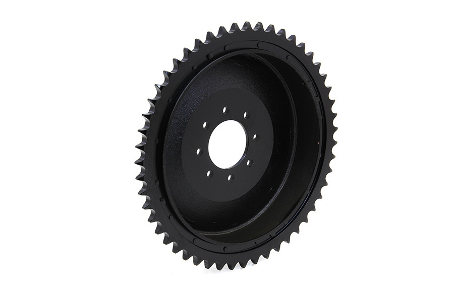 V-Twin #01000B - Rear Brake Drum Black