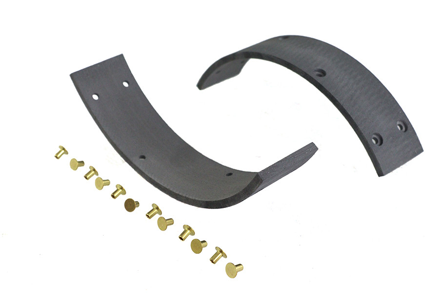 Duro #41848-38 - Rear Brake Shoe Linings with Rivets