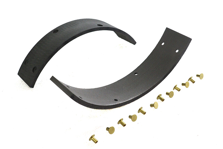 Duro #41848-38 - Rear Brake Shoe Linings with Rivets