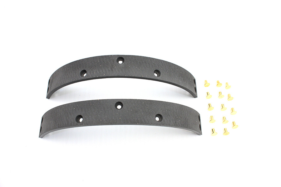 Duro #44432-54 - Rear Brake Shoe Linings with Rivets