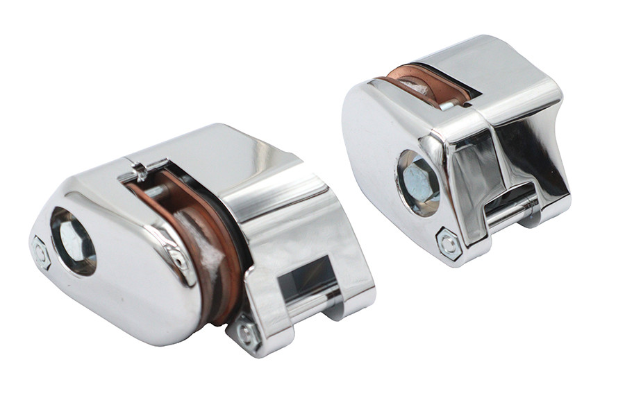 Duro #08828 - Chrome 1-Piston Front Brake Caliper Set