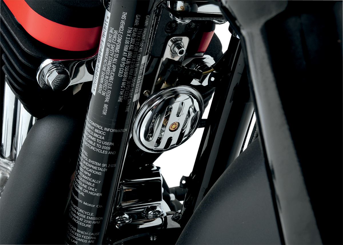 2.5" Horn - Chrome Slotted