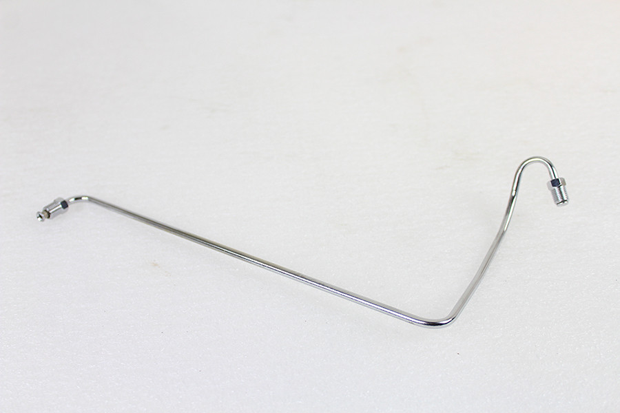 V-Twin #50163 - Steel Rear Brake Line Chrome