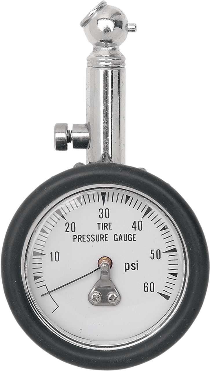 Drag Specialties #DS181211-1BCSC2 - Gauge - Pressure - 60PSI - 45 Degrees