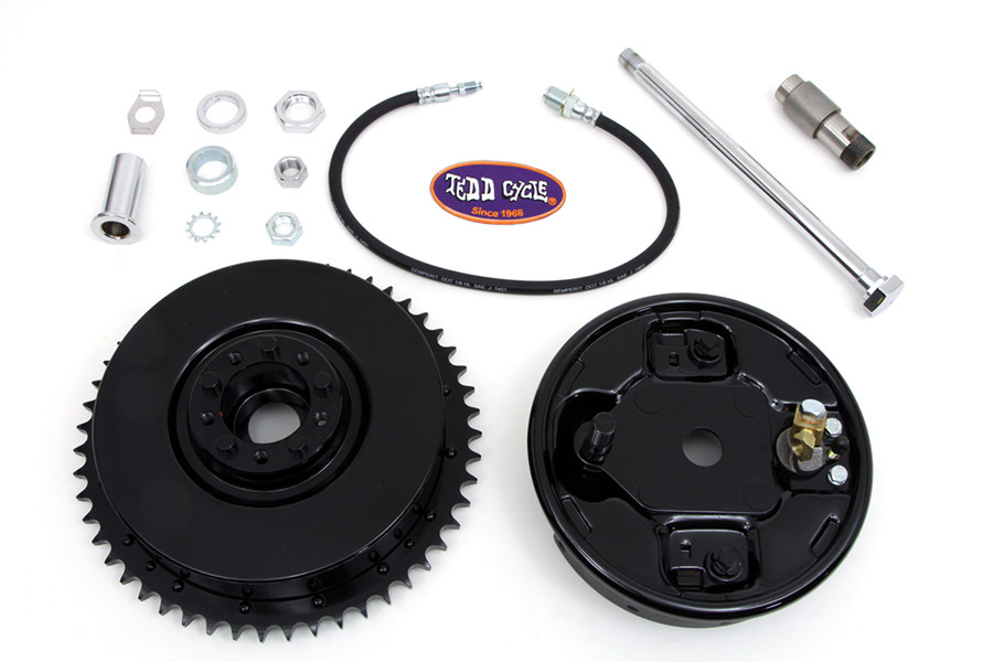 V-Twin - Rear Brake Drum Assembly Black