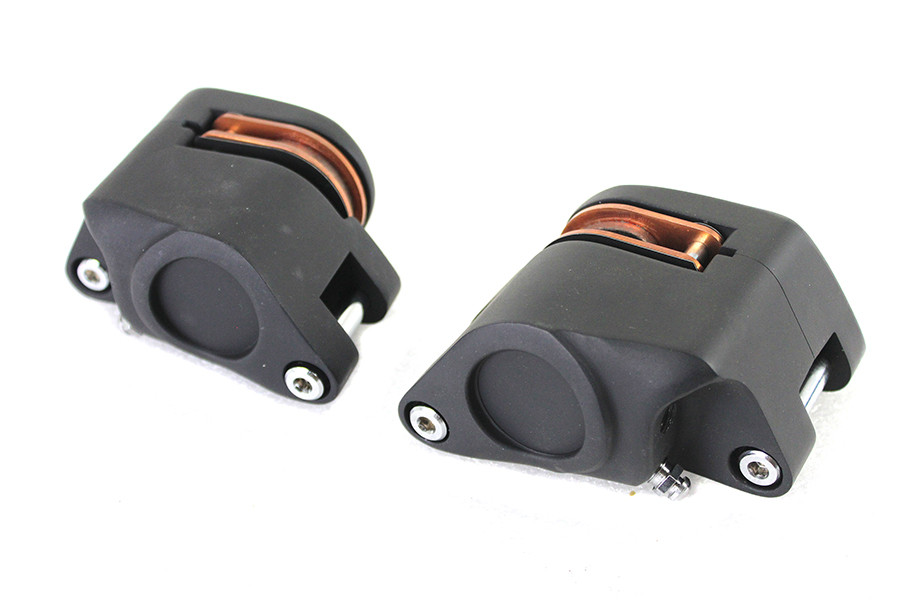 V-Twin #20588 - Black Front 1 Piston Caliper Set