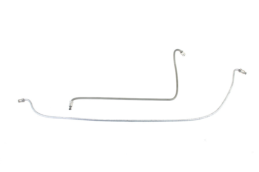 Edart #50165Z - Steel Rear Brake Line Set Zinc Plated