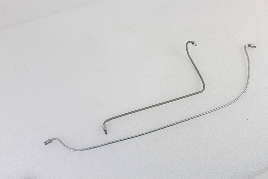 Edart #50165Z - Steel Rear Brake Line Set Zinc Plated