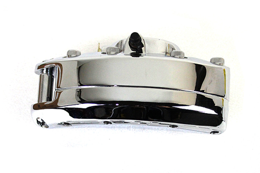 V-Twin #78743C - Chrome Front 1 Piston Banana Caliper