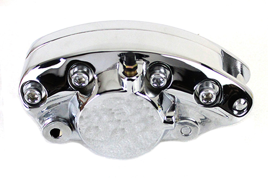 V-Twin #78743C - Chrome Front 1 Piston Banana Caliper