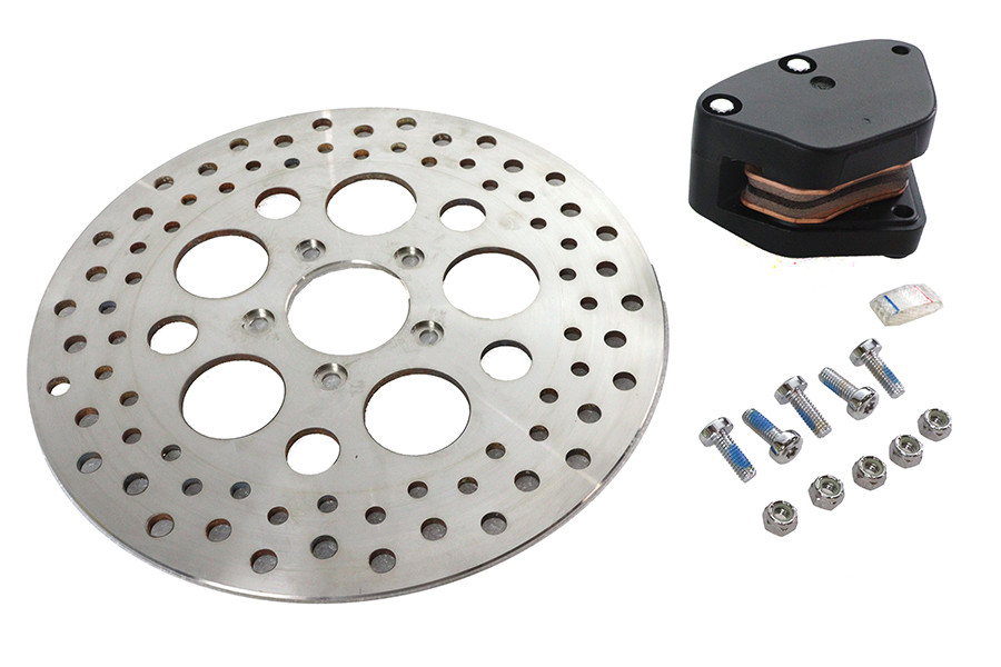 V-Twin - 11.5 inch Black Front Caliper Kit
