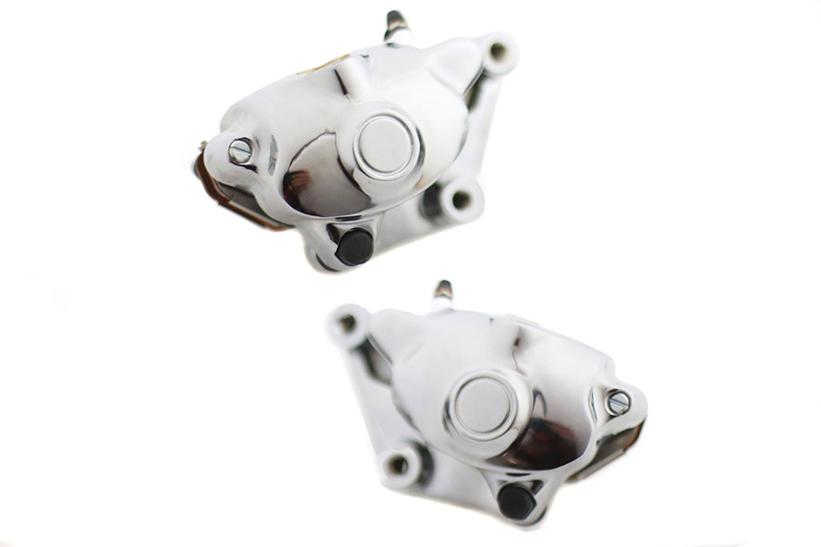 V-Twin - Chrome Front 2 Piston Caliper Set