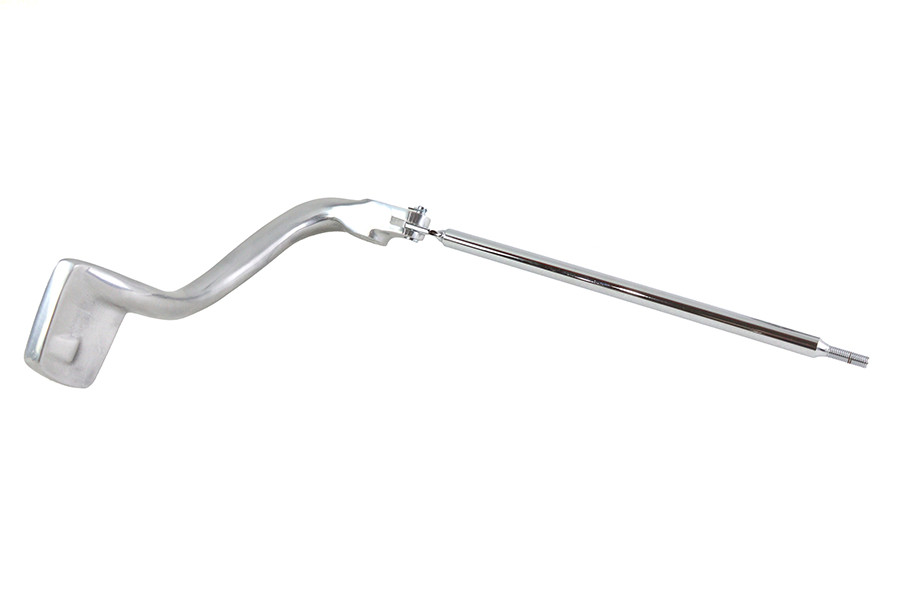 V-Twin - FXD Rear Brake Pedal with Rod Polished