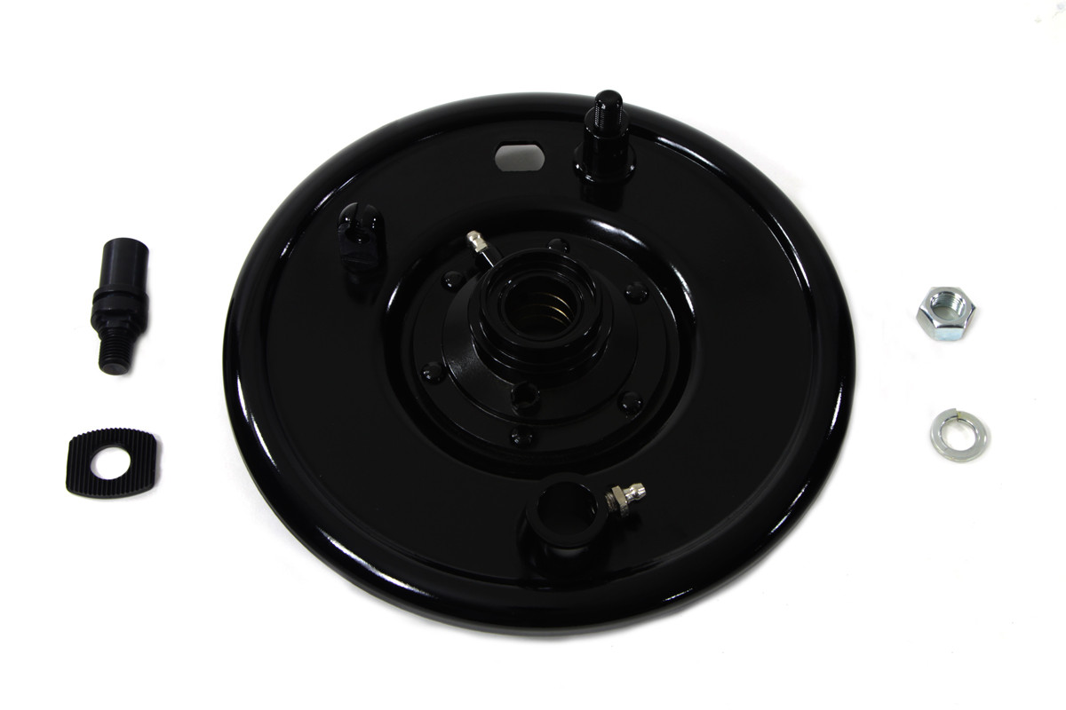 V-Twin - Front Mechanical Brake Backing Plate Black