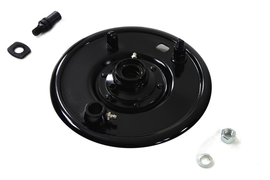 V-Twin - Front Mechanical Brake Backing Plate Black