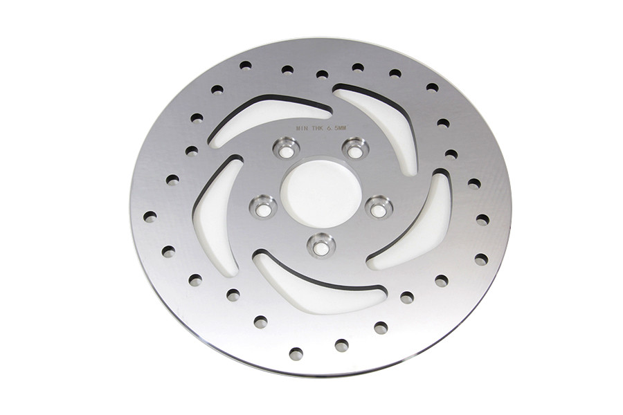 V-Twin #144670 - 10-1/2 inch Drilled Rear Brake Disc