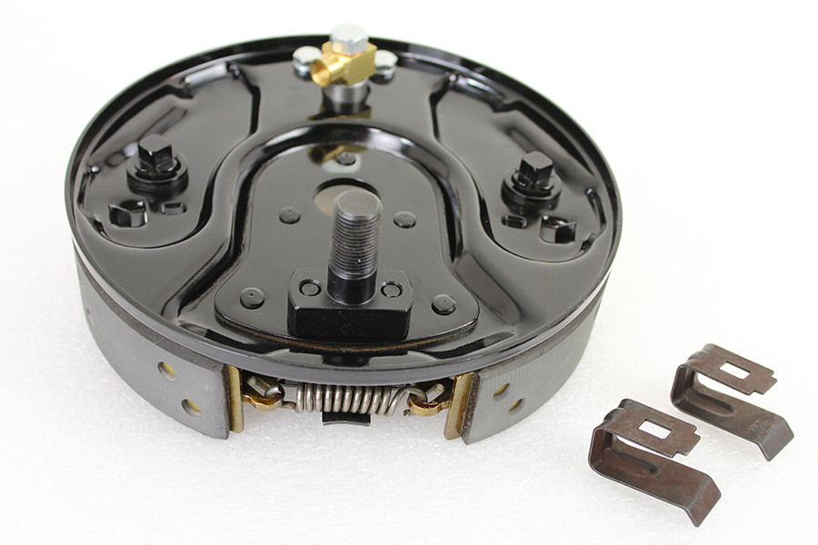 Motorshop - Rear Hydraulic Brake Backing Plate Kit Black