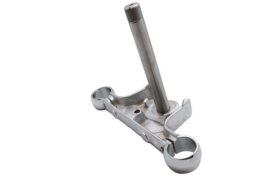 V-Twin #ST LOWER NO LOC - Chrome Lower Triple Tree without Lock Tab