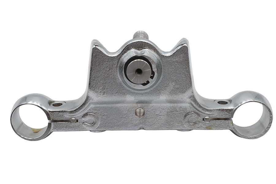 V-Twin #ST LOWER NO LOC - Chrome Lower Triple Tree without Lock Tab