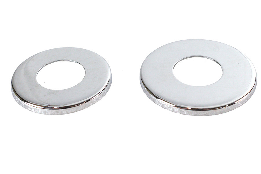 V-Twin #19448 - Upper and Lower Chrome Dust Shields
