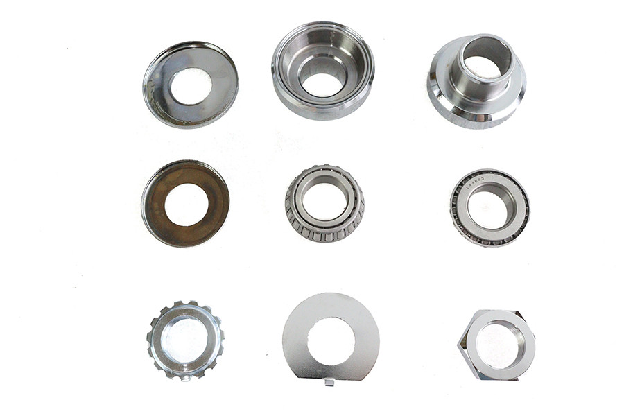 V-Twin - Chrome Fork Neck Cup Kit