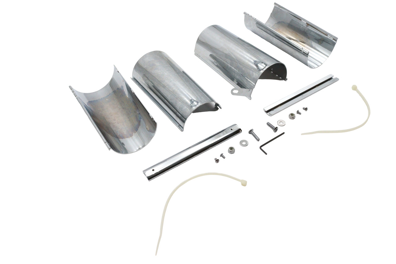 V-Twin #75919 - Chrome Upper Fork Covers