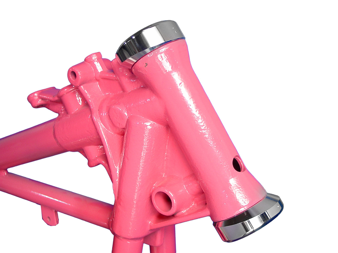 V-Twin - 3° Raked Fork Neck Cup Kit Chrome