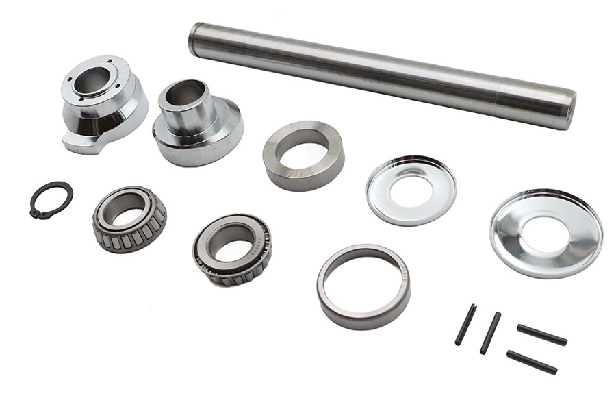 V-Twin - 3° Raked Fork Neck Cup Kit Chrome