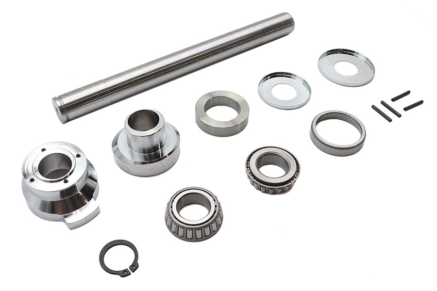 V-Twin - 3° Raked Fork Neck Cup Kit Chrome