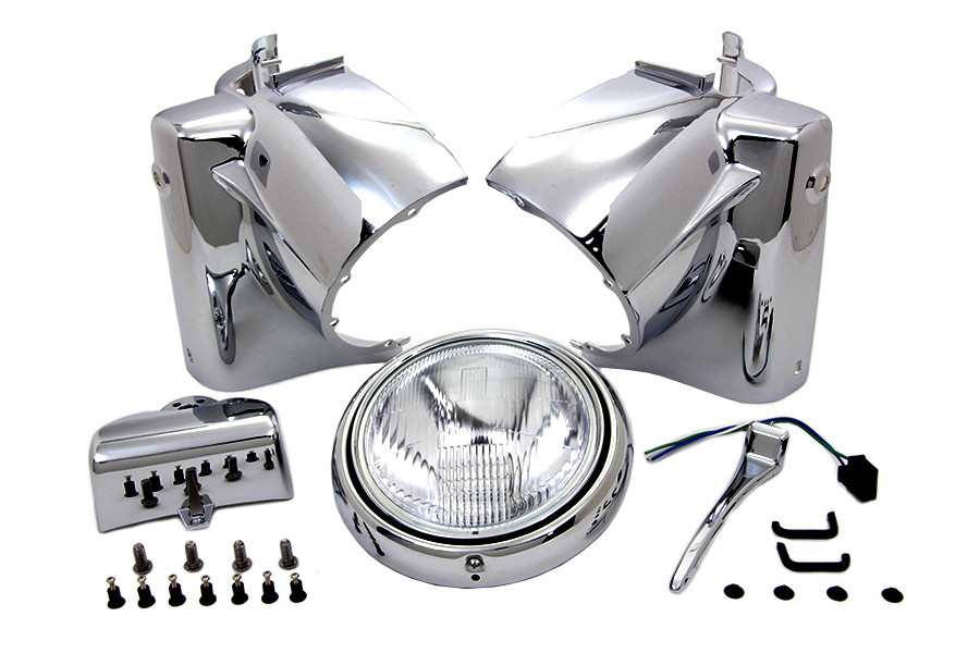 V-Twin - Headlamp Cowl Assembly Chrome