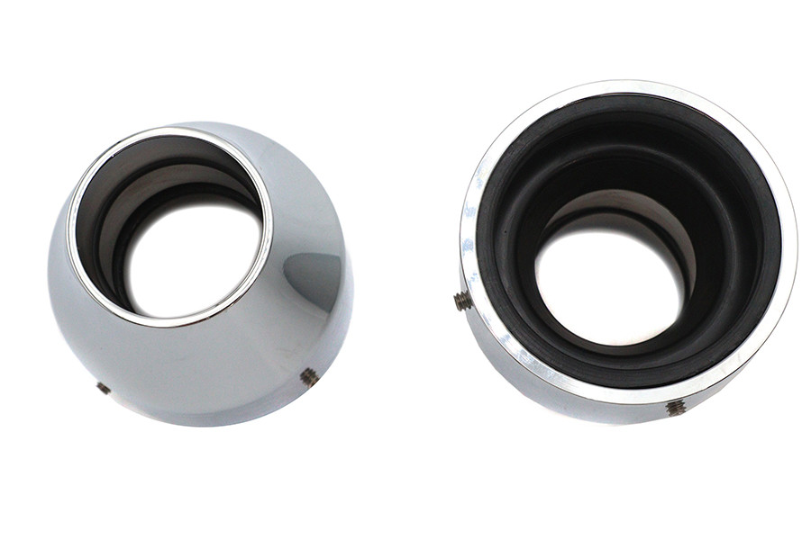 V-Twin - 41mm Fork Boot Covers Chrome