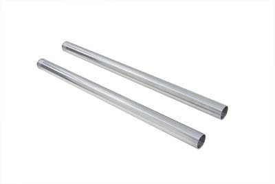 V-Twin #IFT-0006-S+2 - Hard Chrome 39mm Fork Tube Set 27 inch Total Length