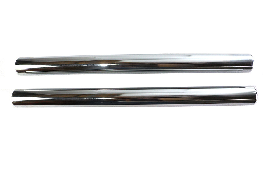 V-Twin #X-0 - Chrome 41mm Fork Tube Set 20 inch Total Length