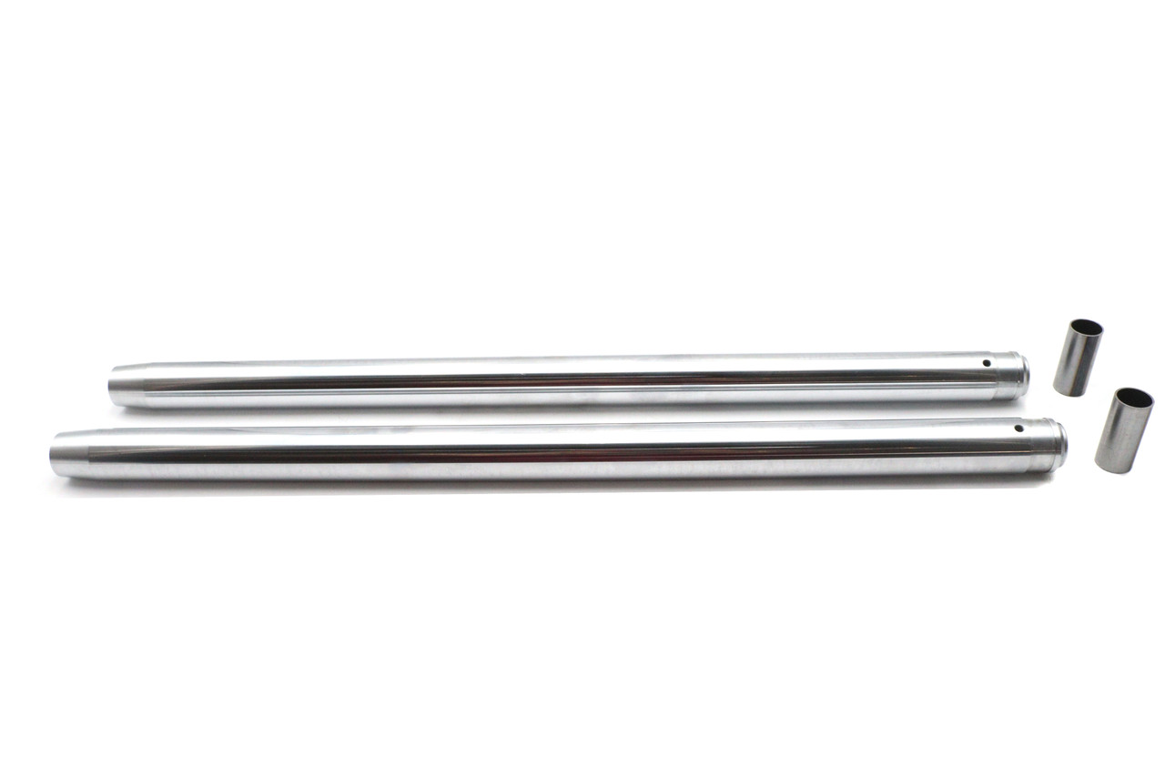 V-Twin #JA-2 - Hard Chrome 35mm Fork Tube Set 24-1/2 inch Total Length