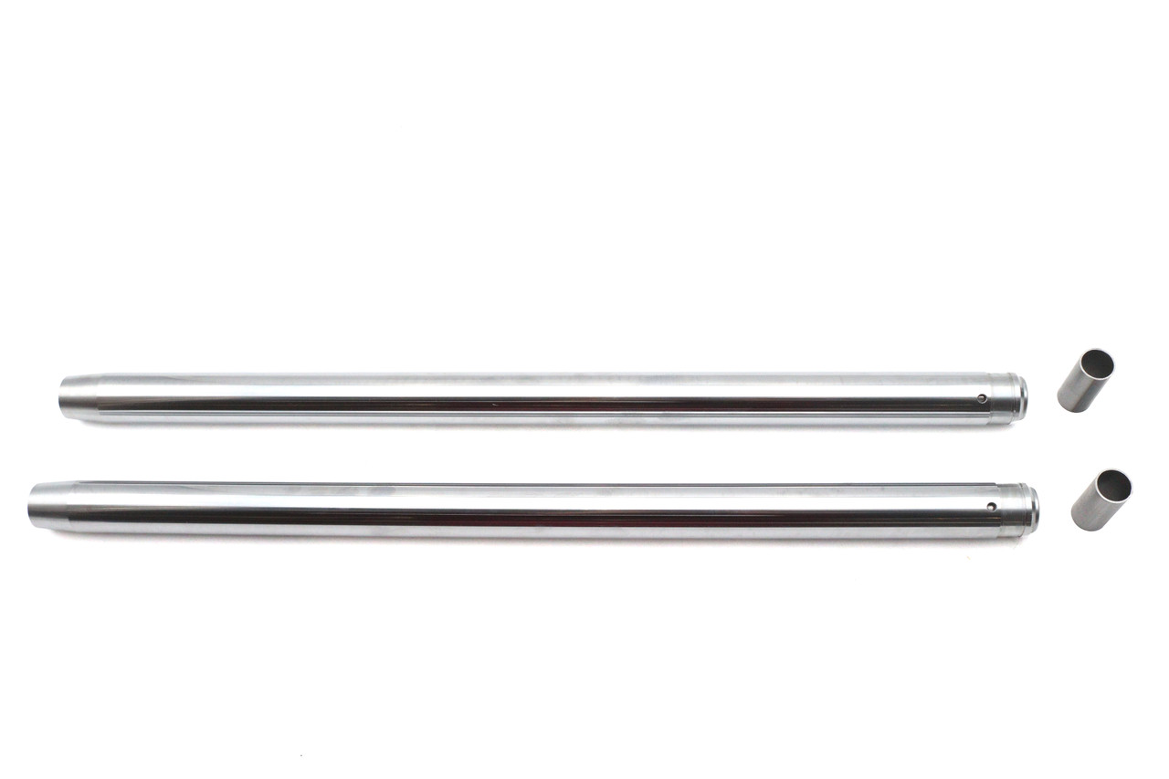 V-Twin #JA-2 - Hard Chrome 35mm Fork Tube Set 24-1/2 inch Total Length