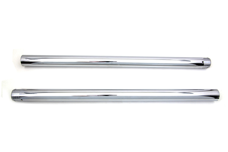 V-Twin #XB-6 - Chrome Fork Tube Set 4 inch Over Stock