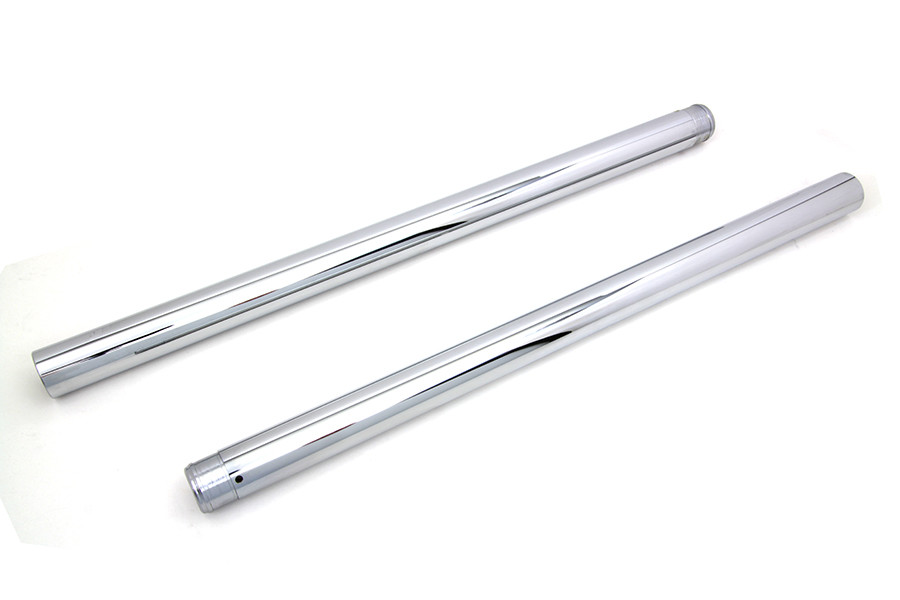 V-Twin #XB-6 - Chrome Fork Tube Set 4 inch Over Stock