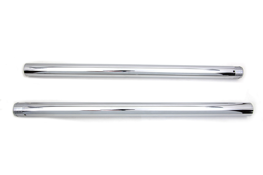 V-Twin #XB-6 - Chrome Fork Tube Set 4 inch Over Stock