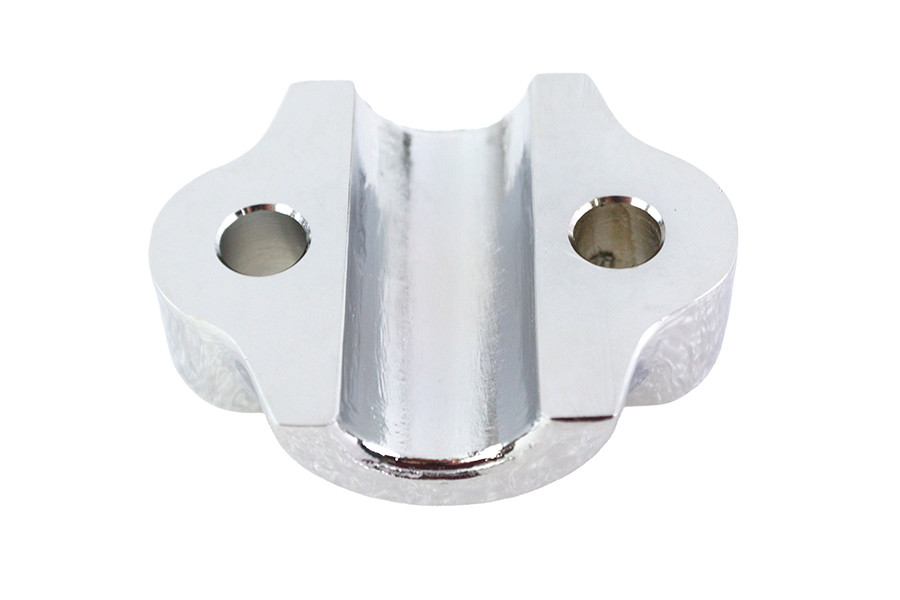 V-Twin - Chrome Fork Slider Axle Cap Left Side