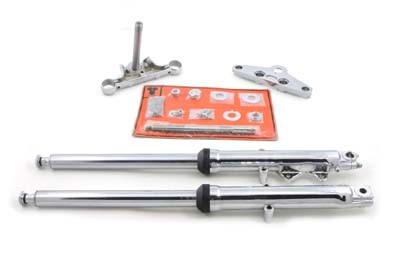V-Twin - Fork Assembly with Chrome Sliders