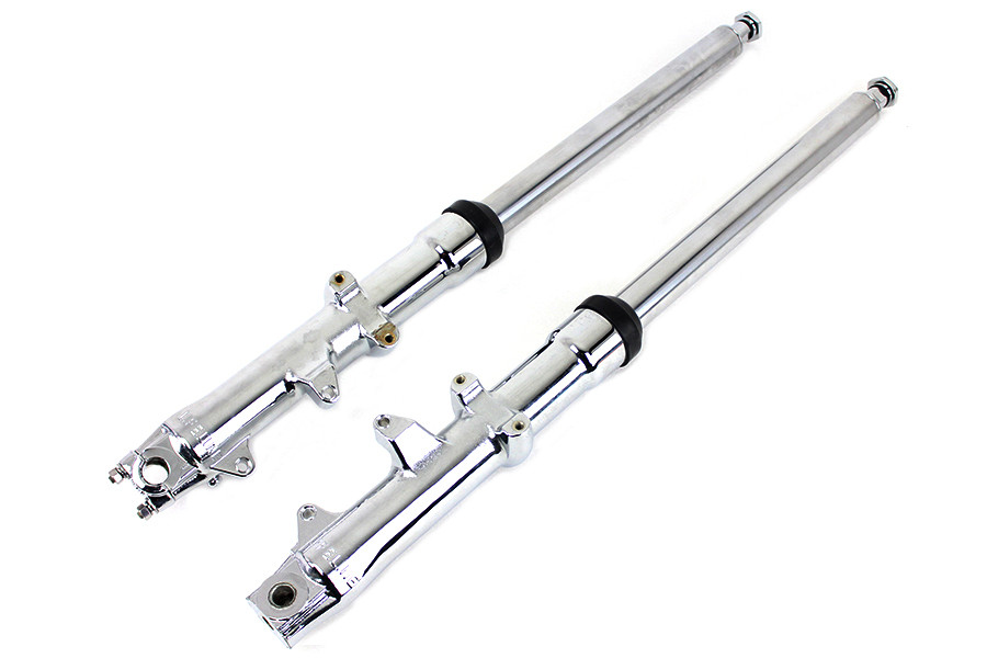 V-Twin #7054 - 41mm Fork Slider Assembly with Chrome Sliders