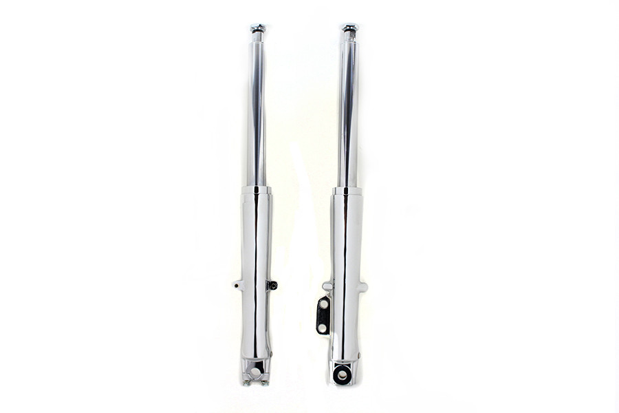 V-Twin - 41mm Fork Slider Assembly with Chrome Sliders
