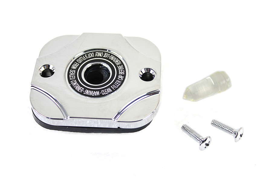 V-Twin #07-0641A-CP - Handlebar Master Cylinder Cover Chrome