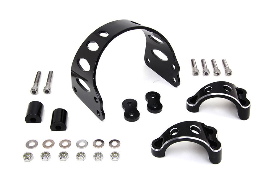 V-Twin #094110 - 49mm Black Tomahawk Front Fork Brace