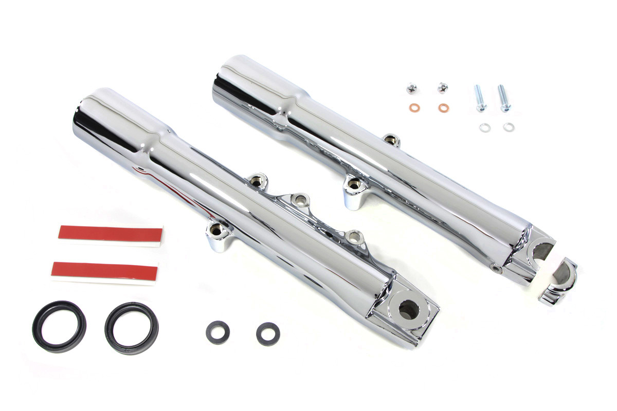 V-Twin - 41mm Chrome Fork Slider Set