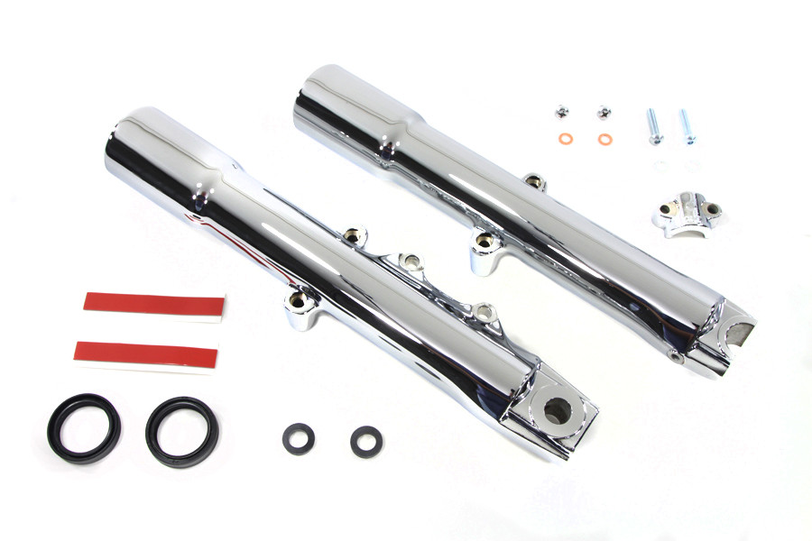 V-Twin - 41mm Chrome Fork Slider Set