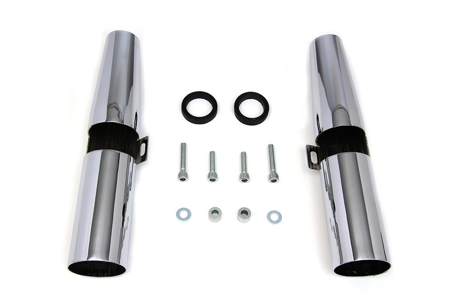 V-Twin #61121 - Chrome 39mm Fork Shrouds